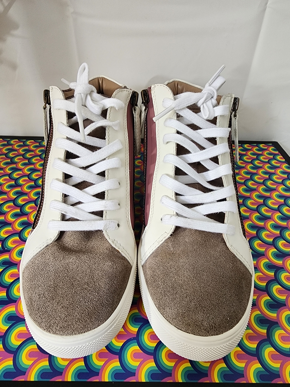 ​Blondo Giana Waterproof Glitter Sneakers - White/Rose Gold - Size 9M - Picture 3 of 12